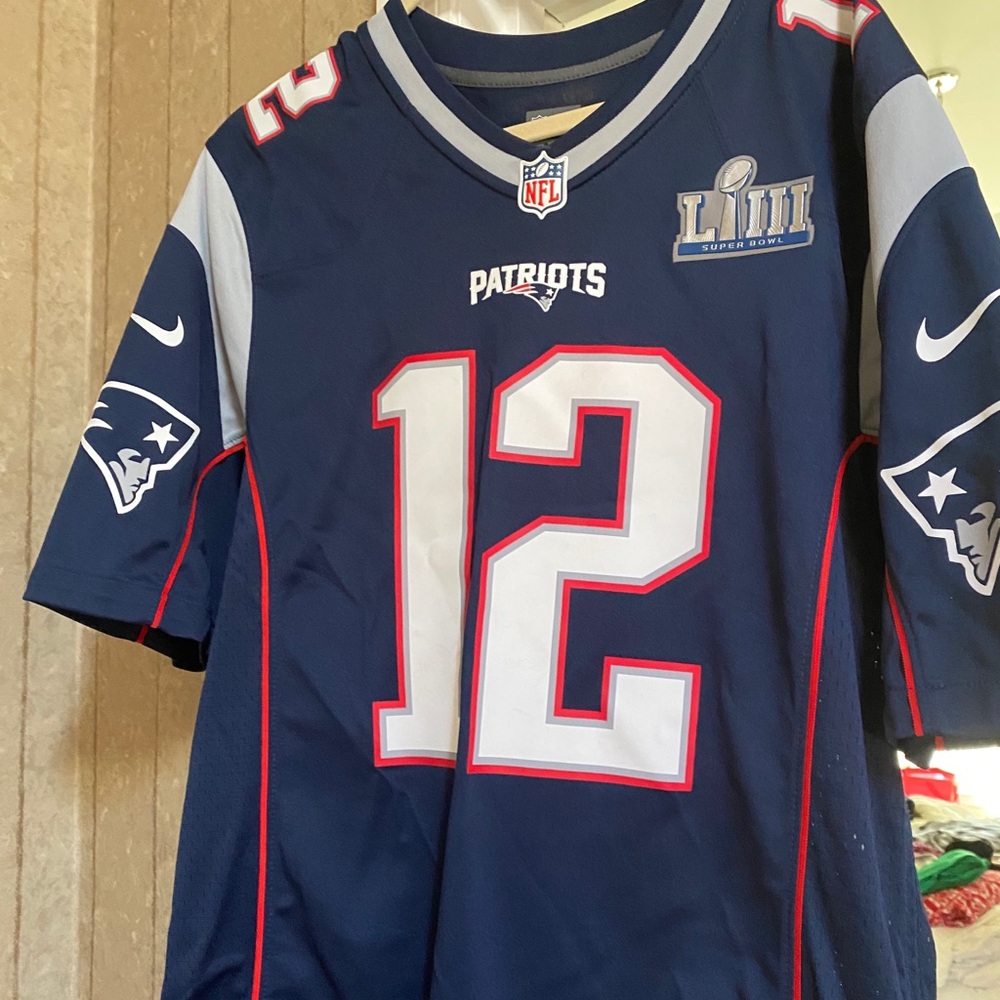 Tom Brady championship jersey